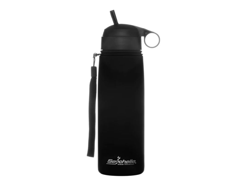 ADVANCED FILTER 304 Black Stainless Drink Bottle (750ml)